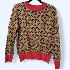 NWT Psychedelic Evil eye Sweater